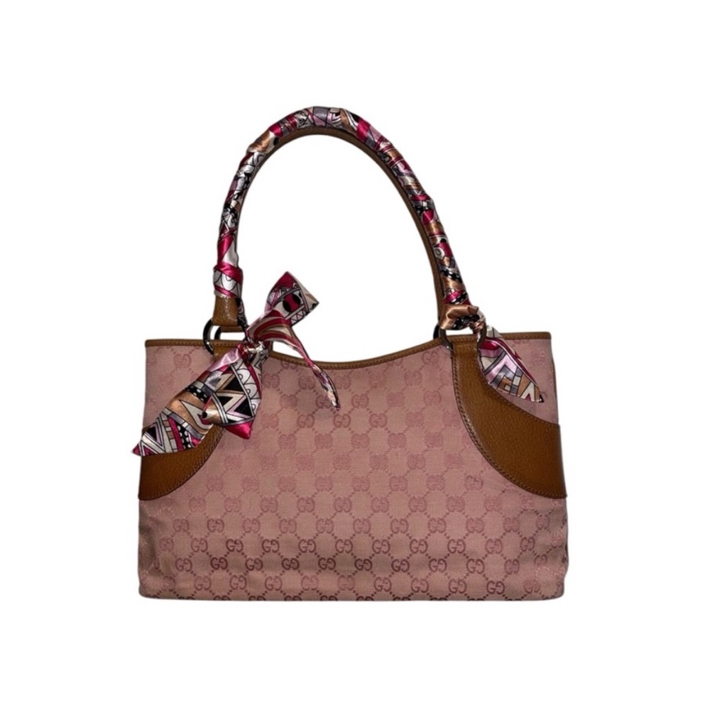 EUC Gucci pink monogram bag